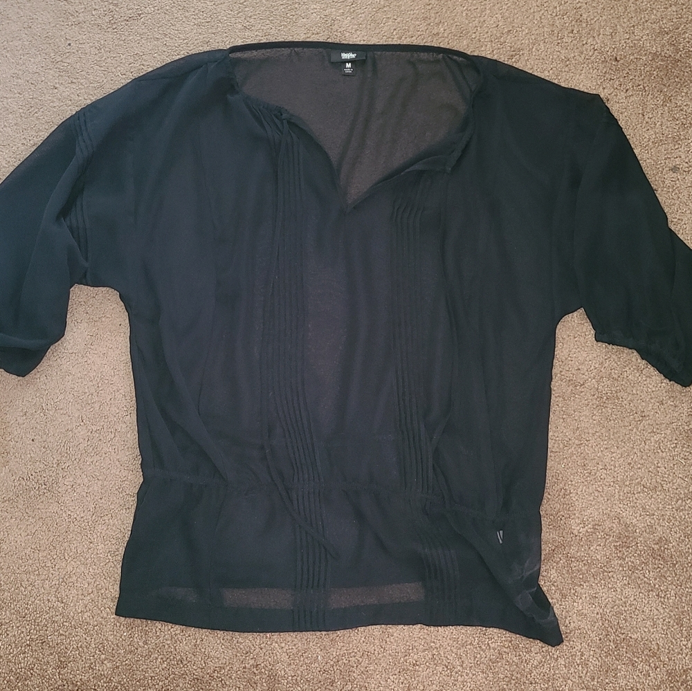 Sheer Short Sleeve Top